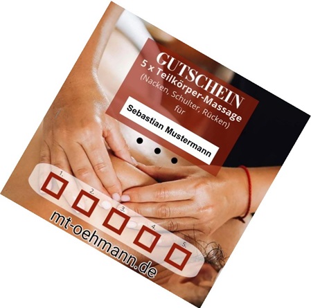 Massage Gutschein